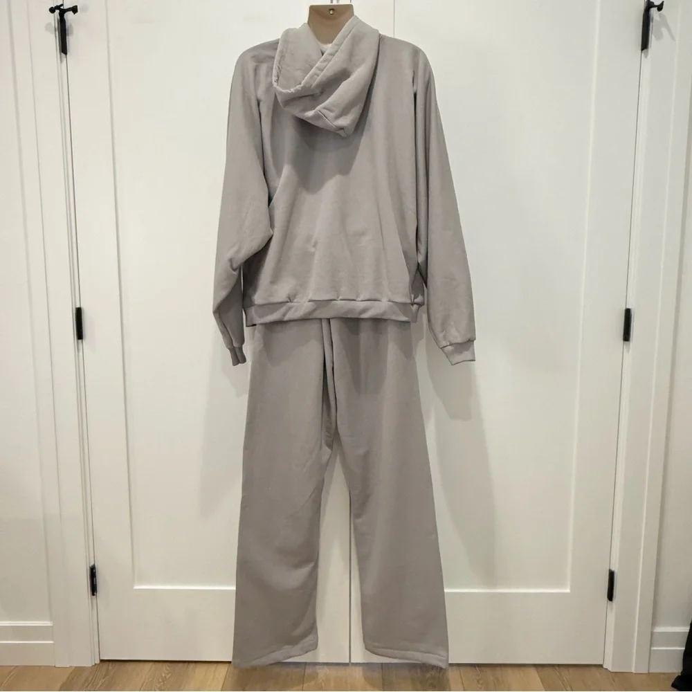 Yeezy x Gosha Rubchinskiy Sweat Set Grey 2 Oversized Streetwear Grunge Lounge